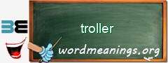 WordMeaning blackboard for troller